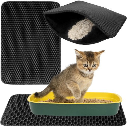 Purlov Kattenbakmat - Voor Schone Vloeren - 49,5 x 39,5 cm