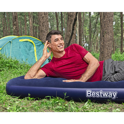 Bestway Eenpersoons Luchtbed - 188 x 99 x 22 cm - Blauw