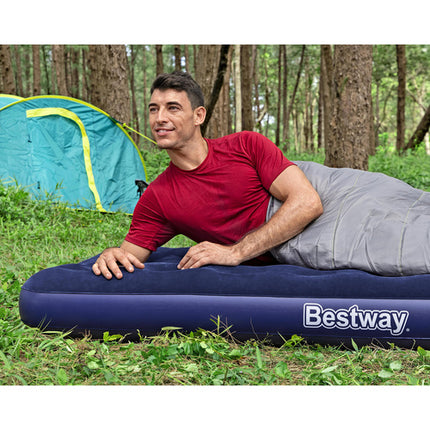 Bestway Eenpersoons Luchtbed - 188 x 99 x 22 cm - Blauw