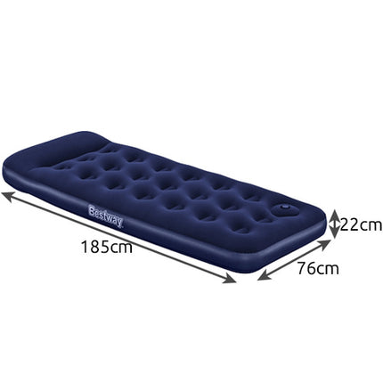 Bestway Eenpersoons Luchtbed - Met Ingebouwde Pomp - 185 x 76 x 22 cm