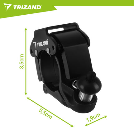 Trizand Mechanische Fietsbel - 100dB - 22.2mm - Zwart
