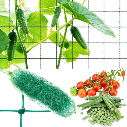 Gardlov Klimplantennet - 2 x 10 meter - Groen - Stevig Steunnet
