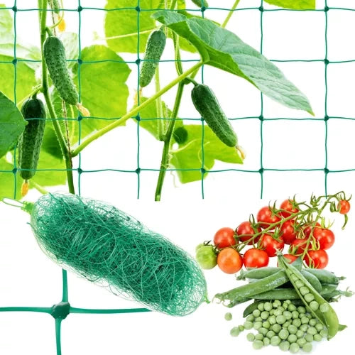 Gardlov Klimplantennet - 2 x 20 meter - Groen - Stevig Steunnet