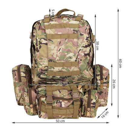 Trizand Militaire Rugzak - 48,5 Liter - Camo - XL Survivaltas