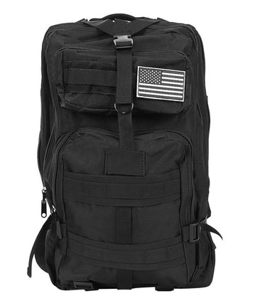 Trizand Militaire Rugzak XL - 35 Liter - Zwart - 47 x 28 x 27 cm