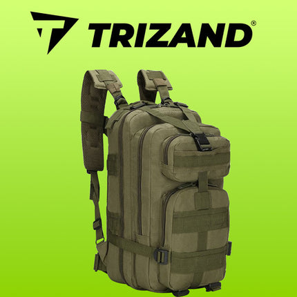Trizand Militaire Rugzak XL - 35 Liter - Groen - 47 x 28 x 27 cm
