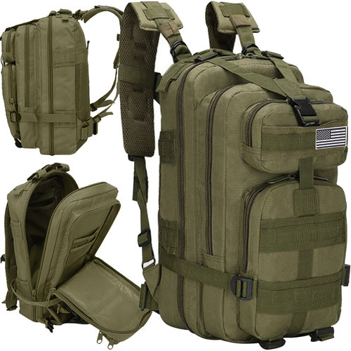 Trizand Militaire Rugzak XL - 35 Liter - Groen - 47 x 28 x 27 cm