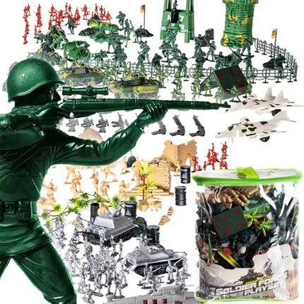 Kruzzel Militaire Basis Speelset - 300-delig - Inclusief Opbergtas