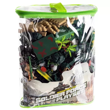 Kruzzel Militaire Basis Speelset - 300-delig - Inclusief Opbergtas