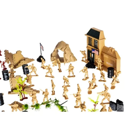 Kruzzel Militaire Basis Speelset - 300-delig - Inclusief Opbergtas