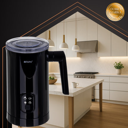 Ruhhy Elektrische Melkopschuimer - 400W - 350ml - Zwart