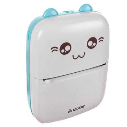 Izoxis Mini Fotoprinter - Draagbaar - Inclusief 11 Rollen - Wit/Blauw
