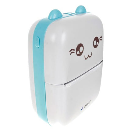 Izoxis Mini Fotoprinter - Draagbaar - Inclusief 11 Rollen - Wit/Blauw