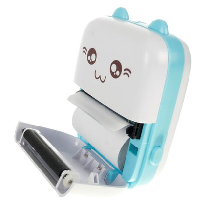 Izoxis Mini Fotoprinter - Draagbaar - Inclusief 11 Rollen - Wit/Blauw