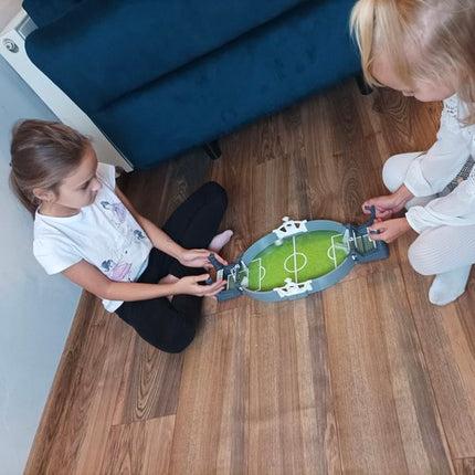 Kruzzel Mini Tafelvoetbalspel - Compact Voetbalset - 2 Spelers