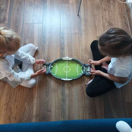 Kruzzel Mini Tafelvoetbalspel - Compact Voetbalset - 2 Spelers