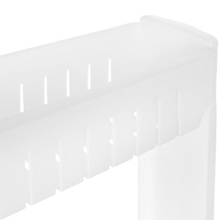 Ruhhy Verrijdbaar Keukenrek - 3-Laags - Smal - 72,5 x 12,5 x 54,5 cm - Wit