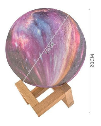 Iso Trade Moon Nachtlamp - 15 cm - 16 Kleuren - Met Afstandsbediening