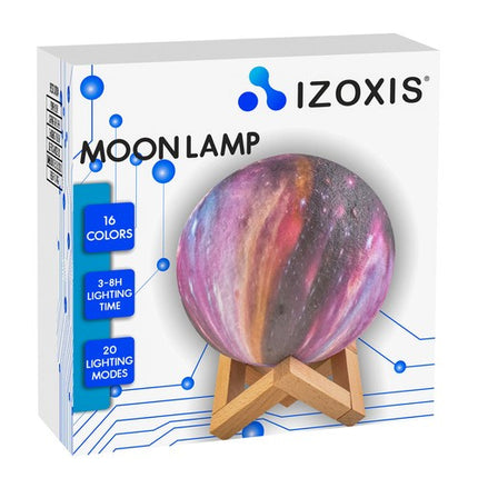 Iso Trade Moon Nachtlamp - 15 cm - 16 Kleuren - Met Afstandsbediening
