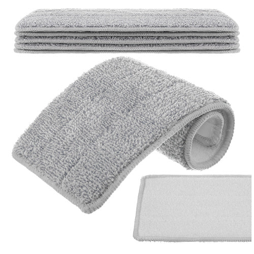 Ruhhy Vlakmop Vervangingsdoek - 33 x 11,5 cm - 5 Stuks - Grijs