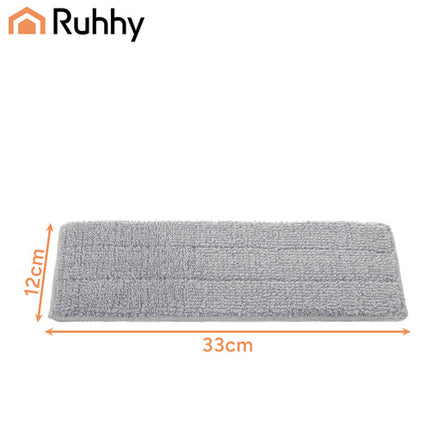 Ruhhy Vlakmop Vervangingsdoek - 33 x 11,5 cm - 5 Stuks - Grijs