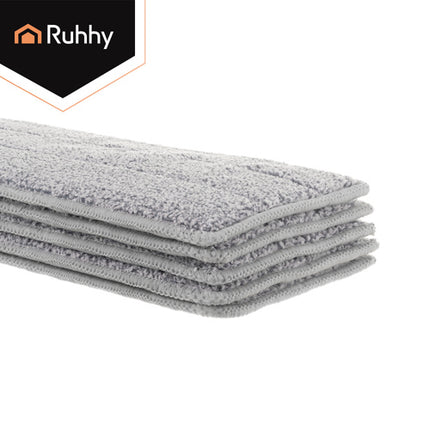 Ruhhy Vlakmop Vervangingsdoek - 33 x 11,5 cm - 5 Stuks - Grijs