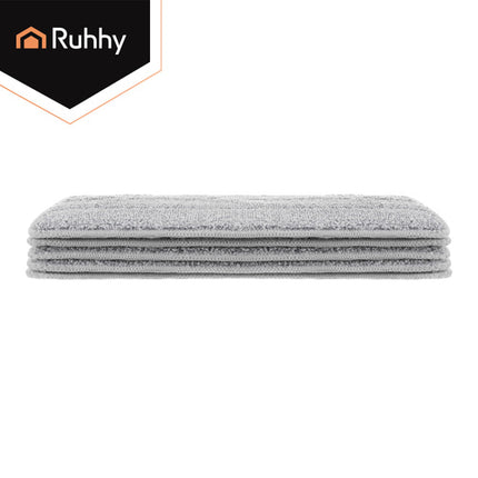 Ruhhy Vlakmop Vervangingsdoek - 33 x 11,5 cm - 5 Stuks - Grijs