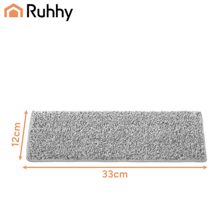 Ruhhy Vlakmop Vervangingsdoek - 33 x 12 cm - 5 Stuks - Grijs