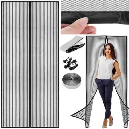 Repest HQ Deurhor - 100 x 210 cm - Magnetisch - Zwart