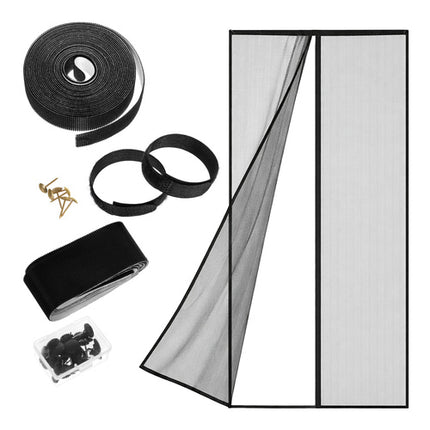 Repest Deurhor met Magneetsluiting - 100 x 210 cm - Zwart