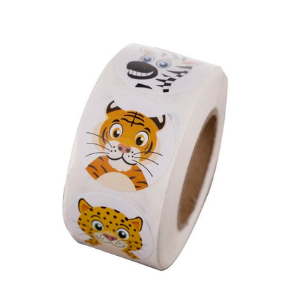Kruzzel Beloningsstickers voor Kinderen - 500 Stuks - Op Rol