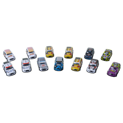 ISO Trade Auto's in Koffer - 50 Delig - Pull-Back Speelgoedauto's