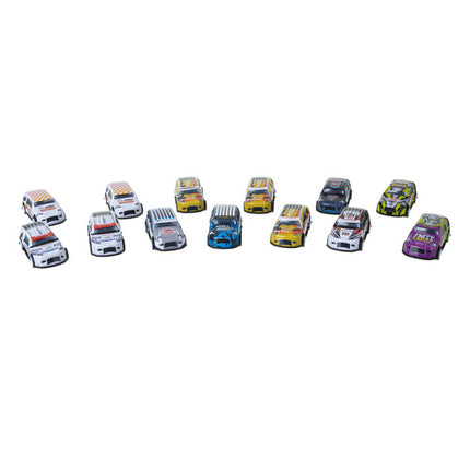 ISO Trade Auto's in Koffer - 50 Delig - Pull-Back Speelgoedauto's