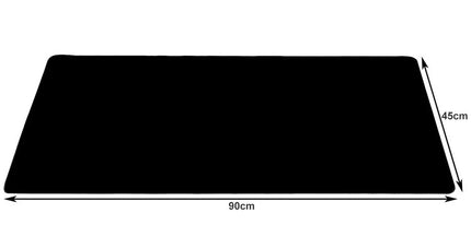 Izoxis Muis- en Toetsenbordmat XXL - 90 x 45 cm - Antislip - Zwart