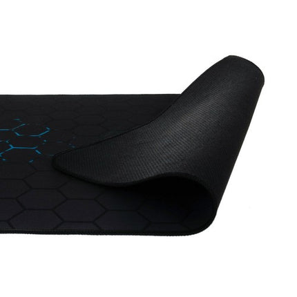 Dunmoon Gaming Bureau-muismat XXL - 90 x 40 cm - Waterafstotend - Zwart/Blauw