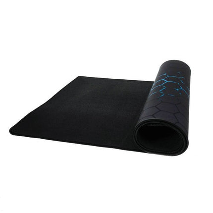 Dunmoon Gaming Bureau-muismat XXL - 90 x 40 cm - Waterafstotend - Zwart/Blauw