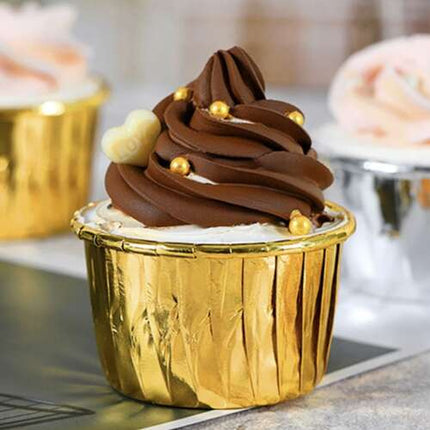 Ruhhy 24376 Papieren Muffinvormpjes - 50 Stuks - Goud