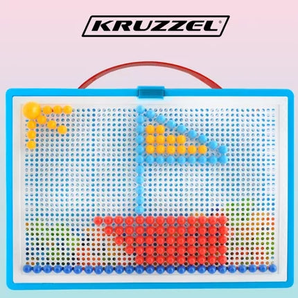 Iso Trade Paddenstoelen Mozaïek Puzzel - 296-Delig - In Koffer