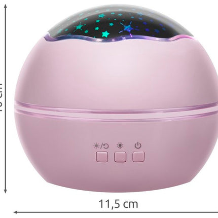 Nachtlamp met Projector - Roze