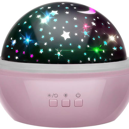 Nachtlamp met Projector - Roze