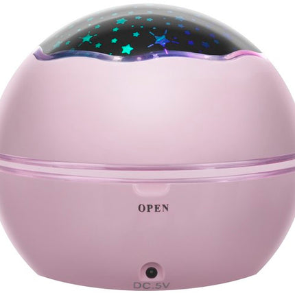 Nachtlamp met Projector - Roze