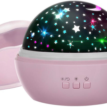 Nachtlamp met Projector - Roze