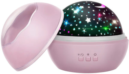 Nachtlamp met Projector - Roze