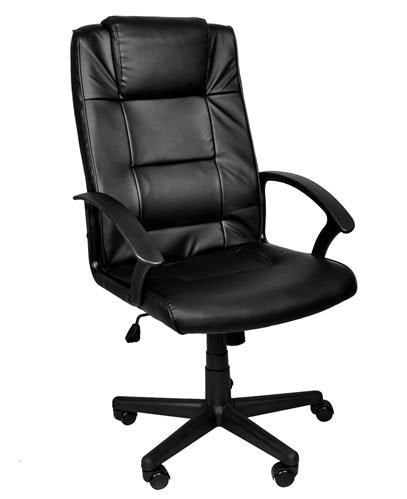 Malatec Bureaustoel Eco-leder - Ergonomisch - Zwart