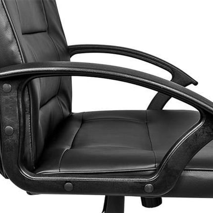 Malatec Bureaustoel Eco-leder - Ergonomisch - Zwart