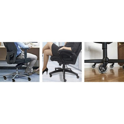 Malatec Bureaustoelwielen - Set van 5 - Universeel - 11 mm - Rubber