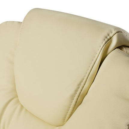 Malatec Bureaustoel met Voetensteun - Ergonomisch - Crème