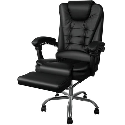 Malatec Bureaustoel met Voetensteun - Ergonomisch - Zwart