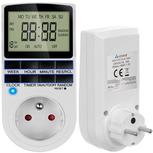 Izoxis Digitale Tijdschakelaar - 230V - Programmeerbare Timer