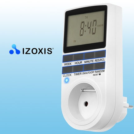Izoxis Digitale Tijdschakelaar - 230V - Programmeerbare Timer